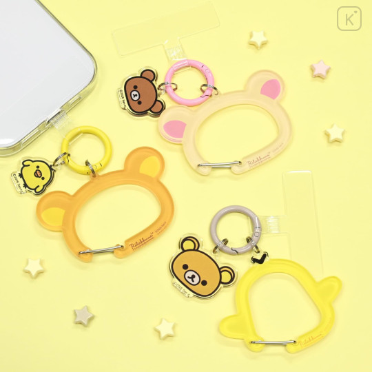 Japan Miffy Multi Ring Plus with Clear Carabiner - Kiiroitori Charm & Rilakkuma Face - 6