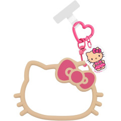 Japan Sanrio Multi Ring Plus with Silicone Bracelet - Hello Kitty : Tan Swimsuit Pink Heart