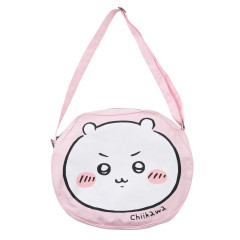Japan Chiikawa Shoulder Crossbody Bag - Chiikawa : Chiikawa Park Face Pink