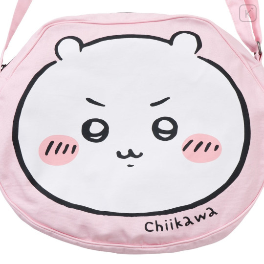 Japan Chiikawa Shoulder Crossbody Bag - Chiikawa : Chiikawa Park Face Pink - 5
