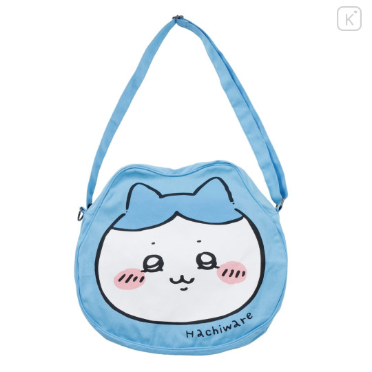 Japan Chiikawa Shoulder Crossbody Bag - Hachiware : Chiikawa Park Face - 1