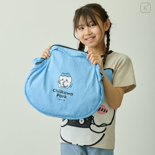 Japan Chiikawa Shoulder Crossbody Bag - Hachiware : Chiikawa Park Face - 3