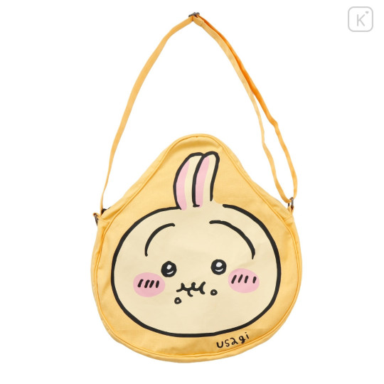 Japan Chiikawa Shoulder Crossbody Bag - Usagi : Chiikawa Park Face - 4