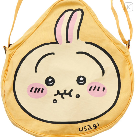Japan Chiikawa Shoulder Crossbody Bag - Usagi : Chiikawa Park Face - 5