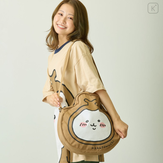 Japan Chiikawa Shoulder Crossbody Bag - Chiikabu : Chiikawa Park Face - 2