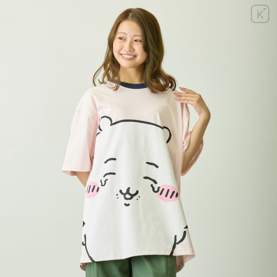 Japan Chiikawa T-shirt (M) - Chiikawa : Chiikawa Park Happy Crying Pink - 3