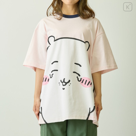 Japan Chiikawa T-shirt (M) - Chiikawa : Chiikawa Park Happy Crying Pink - 4