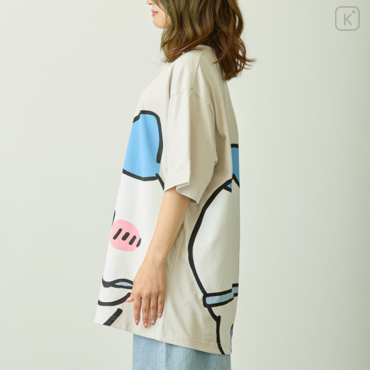 Japan Chiikawa T-shirt (S) - Hachiware : Chiikawa Park Camera Grey - 5