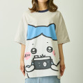 Japan Chiikawa T-shirt (XL) - Hachiware : Chiikawa Park Camera Grey - 4