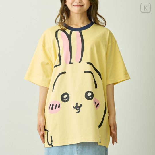 Japan Chiikawa T-shirt (M) - Usagi : Chiikawa Park Yellow - 5