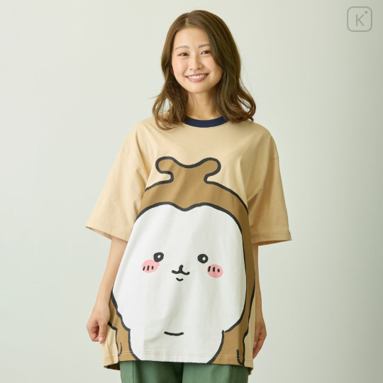 Japan Chiikawa T-shirt (S) - Chiikabu : Chiikawa Park Beige Brown - 6