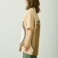Japan Chiikawa T-shirt (M) - Chiikabu : Chiikawa Park Beige Brown - 8