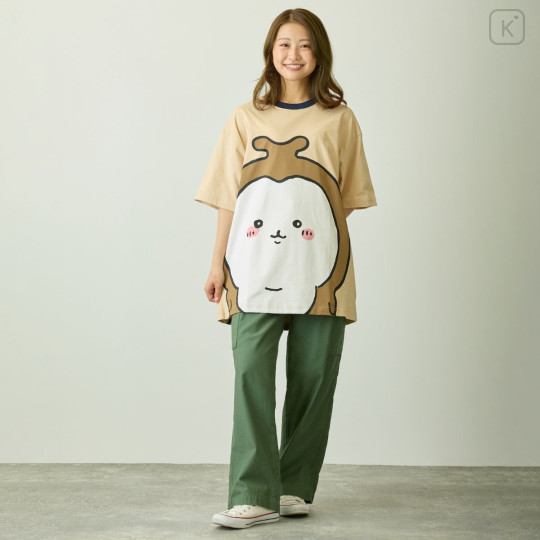 Japan Chiikawa T-shirt (XL) - Chiikabu : Chiikawa Park Beige Brown - 5