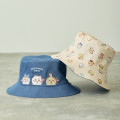 Japan Chiikawa Reversible Wide Brim Sun Hat - Chiikawa & Hachiware & Usagi : Chiikawa Park Flag Denim - 6