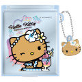 Japan Sanrio Mirror with Charm - Hello Kitty : Tan Sunburned Swimsuit Summer Blue - 1