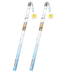 Japan Sanrio Mascot 2B Pencil Set - Hello Kitty : Tan Sunburned Swimsuit Summer Blue