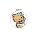 Japan Sanrio Mascot 2B Pencil Set - Hello Kitty : Tan Sunburned Swimsuit Summer Blue - 2