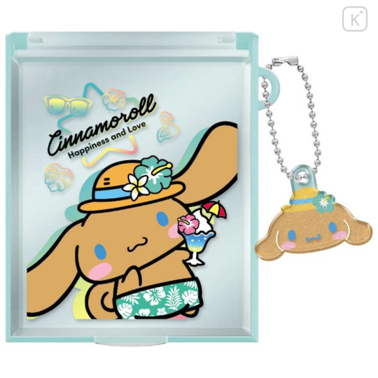 Japan Sanrio Mirror with Charm - Cinnamoroll : Tan Sunburned Swimsuit Summer - 1