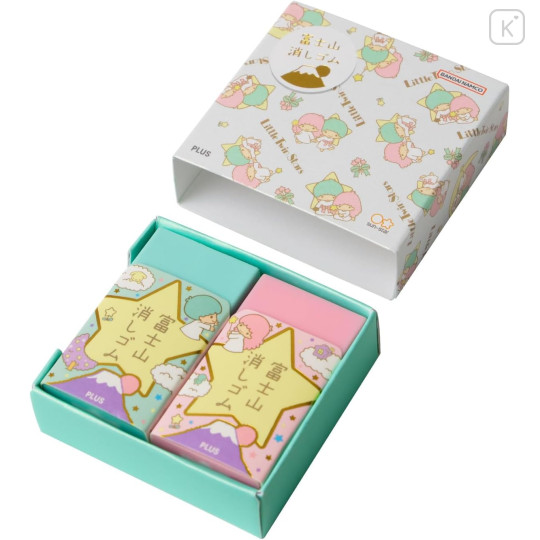 Japan Sanrio Air-in Mount Fuji Eraser Set - Little Twin Stars - 5