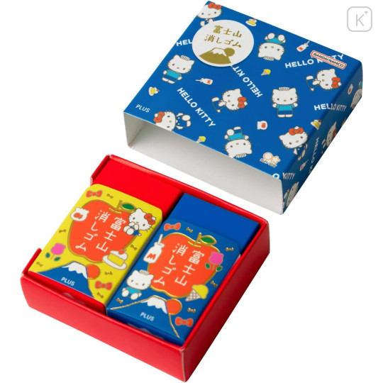 Japan Sanrio Air-in Mount Fuji Eraser Set - Dear Daniel & Hello Kitty - 5
