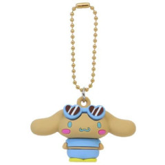 Japan Sanrio Figure Keychain - Cinnamoroll : Tan Sunburned Summer