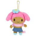 Japan Sanrio Mascot Holder - My Melody : Tan Sunburned Summer - 1