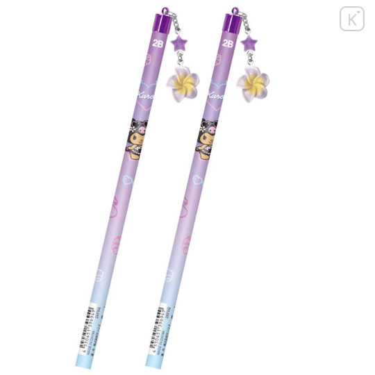 Japan Sanrio Mascot 2B Pencil Set - Kuromi : Tan Sunburned Swimsuit Summer - 1