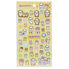 Japan Sanrio Gold Accent Sticker - Corocorokuririn : Friends
