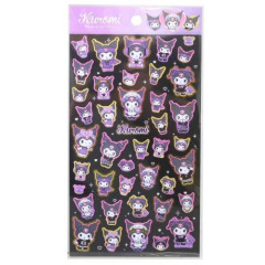 Japan Sanrio Gold Accent Sticker - Kuromi : Fashion
