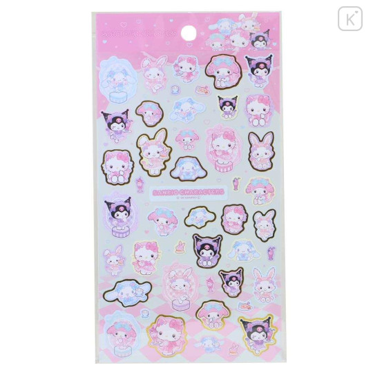 Japan Sanrio Gold Accent Sticker - Characters Cat Performance - 1