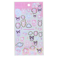 Japan Sanrio Gold Accent Sticker - Characters Cat Performance