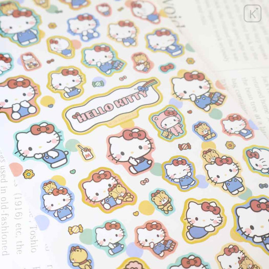 Japan Sanrio Gold Accent Sticker - Hello Kitty & Tiny Chum : Hang Out - 2