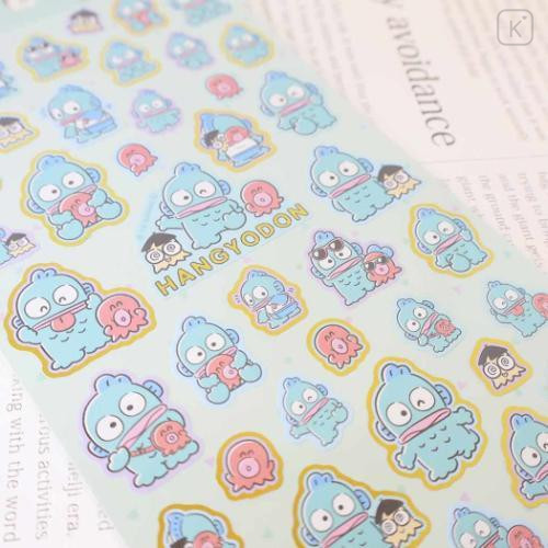 Japan Sanrio Gold Accent Sticker - Hangyodon : Friends - 2