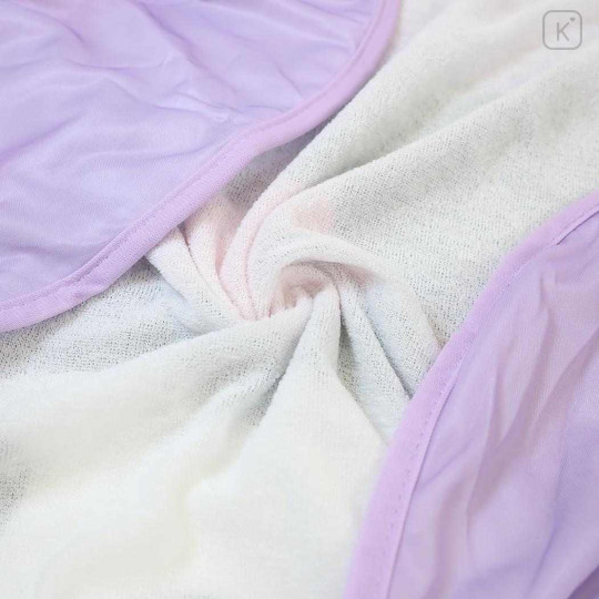 Japan Sanrio Cooling Lap Blanket with Pocket - Kuromi : Purple - 2