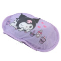 Japan Sanrio Cooling Lap Blanket with Pocket - Kuromi : Purple - 3
