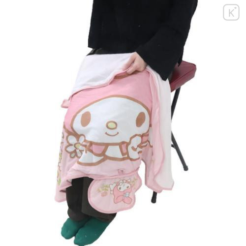 Japan Sanrio Cooling Lap Blanket with Pocket - My Melody : Pink - 4