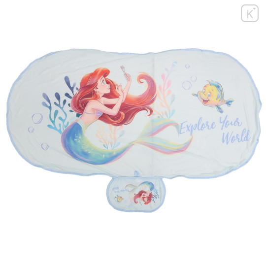 Japan Disney Cooling Lap Blanket with Pocket - The Little Mermaid - 1