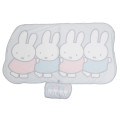 Japan Miffy Cooling Lap Blanket with Pocket - Grey - 1