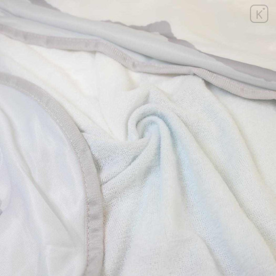 Japan Miffy Cooling Lap Blanket with Pocket - Grey - 2