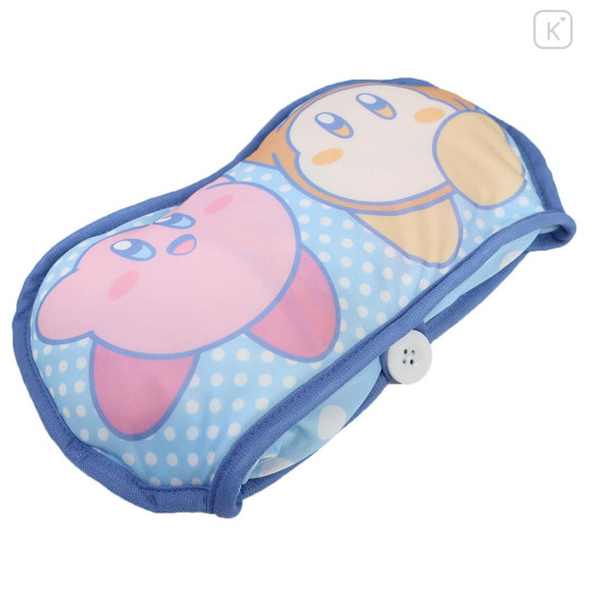 Japan Kirby Cooling Lap Blanket with Pocket - Kirby & Waddle Dee : Blue - 3