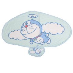 Japan Doraemon Cooling Lap Blanket with Pocket - Doraemon : Blue Cloud