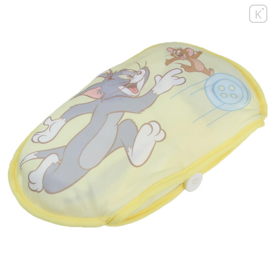 Japan Tom and Jerry Cooling Lap Blanket with Pocket - Yellow - 3