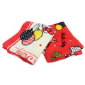 Japan Sanrio Jacquard Face Towel - Hello Kitty & Tiny Chum : Balloon Party Red - 3