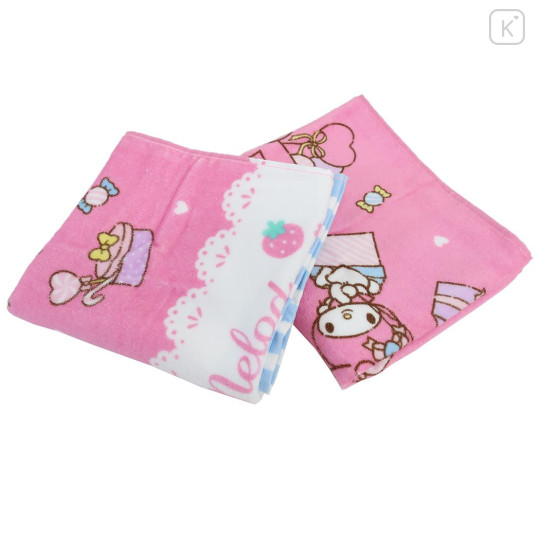 Japan Sanrio Jacquard Face Towel - My Melody : Balloon Party Pink - 3