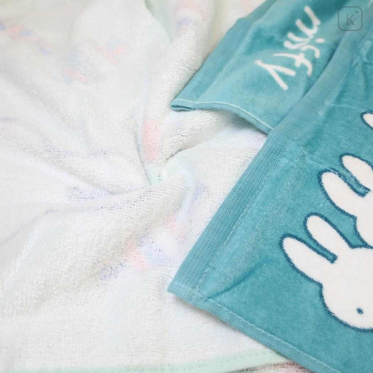 Japan Miffy Jacquard Face Towel - Turquoise - 2