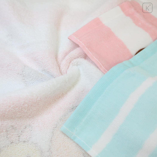 Japan San-X Jacquard Face Towel - Sumikko Gurashi : Crane Game Blue Pink - 2