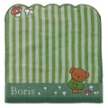 Japan Miffy Jacquard Mini Towel Handkerchief - Boris : Striped Green - 1