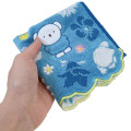 Japan Miffy Jacquard Mini Towel Handkerchief - Boris : Flower Pale Navy - 3