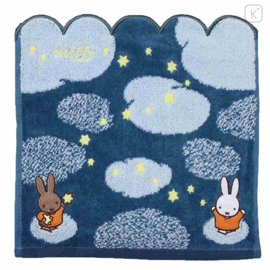 Japan Miffy Jacquard Mini Towel Handkerchief - Star Night - 1