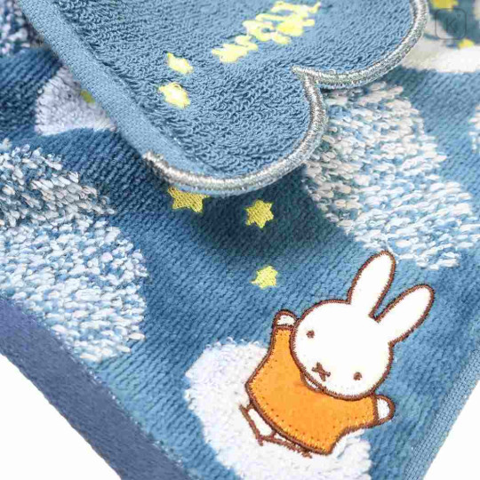 Japan Miffy Jacquard Mini Towel Handkerchief - Star Night - 2